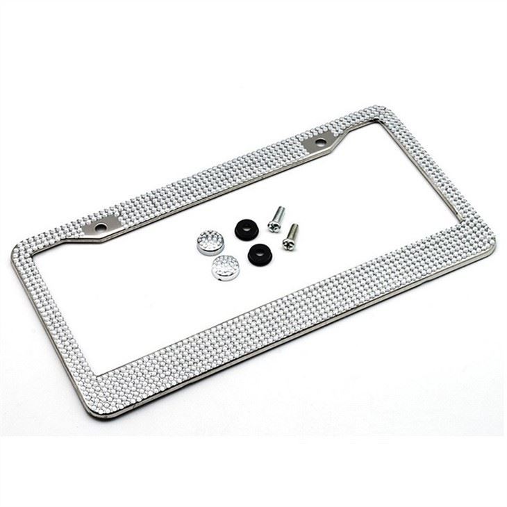 Stainless Steel with Drill License Plate Frames